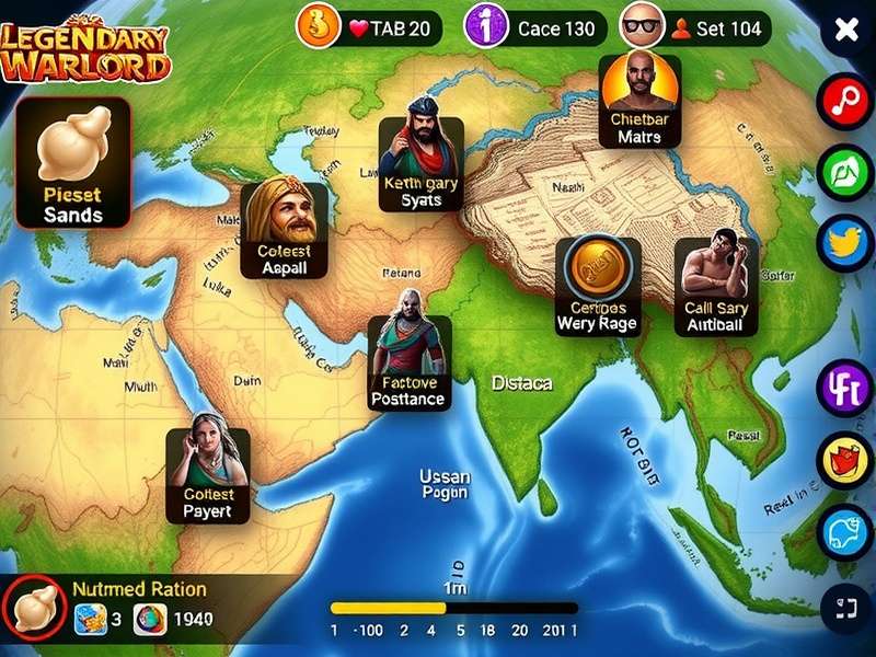 Legendary Nutmeg Warlord Mobile Interface